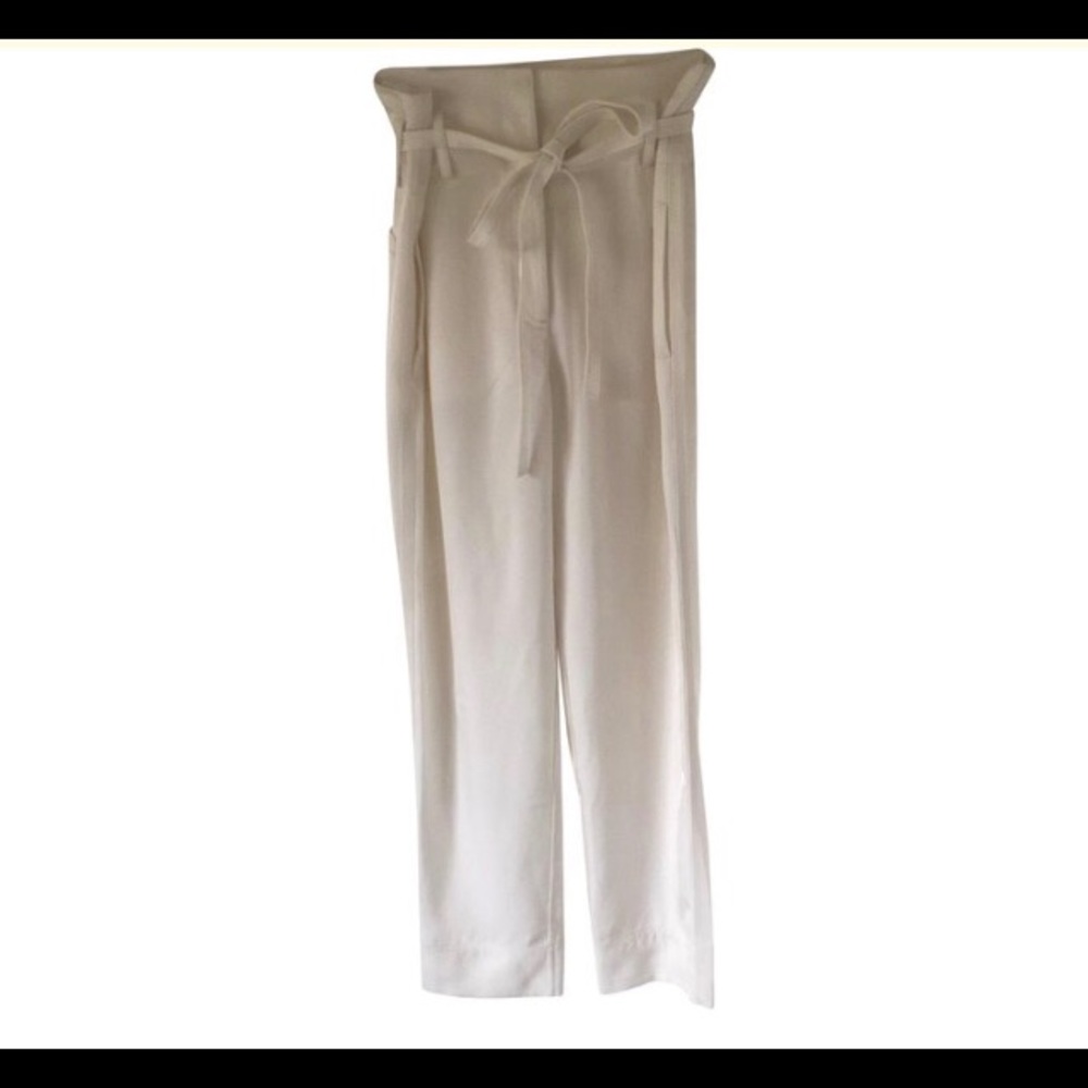 Theory Cream Wide Leg Pants / Size 8